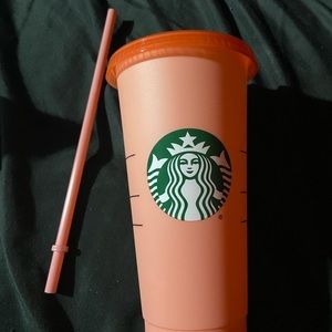 Starbucks pink colour changing cup